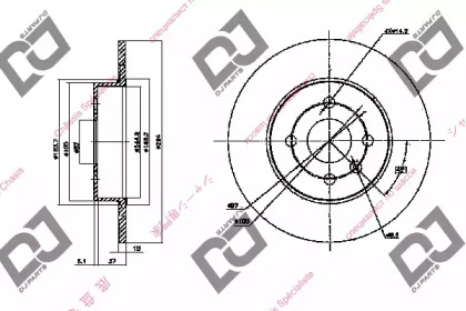 Тормозной диск DJ PARTS BD1402